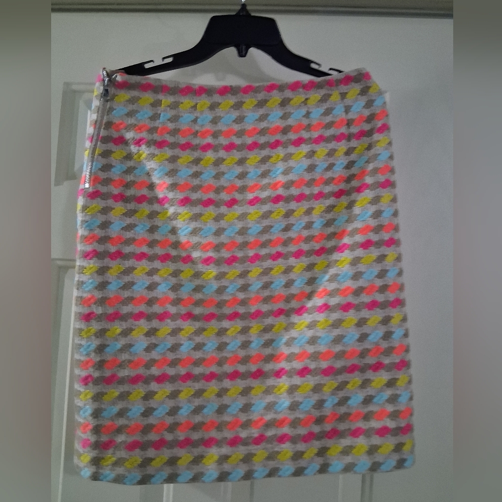 Per Se Vibrant Multi-Color Midi Skirt